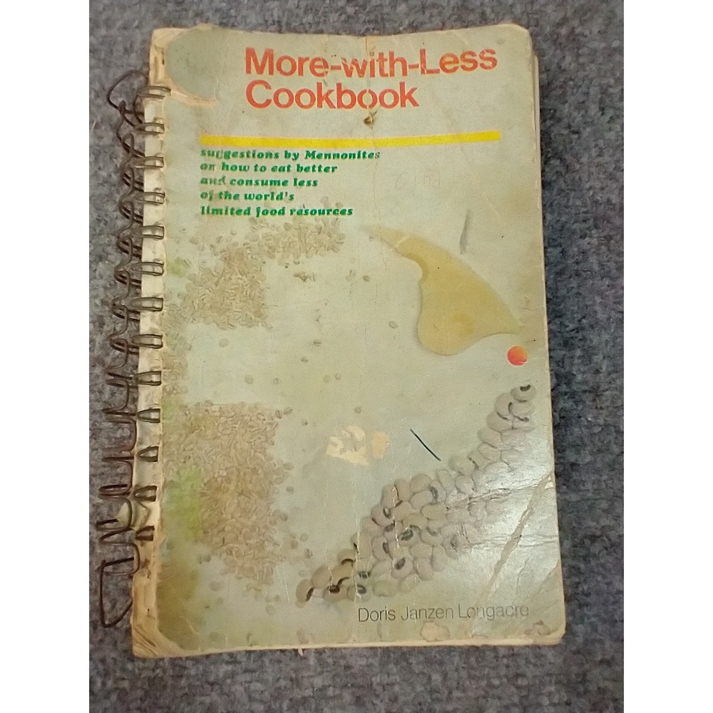 Herald Press Mennonite More-with-Less Cookbook Adult OS Multi 1977 Vintage